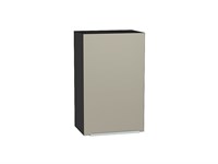 Шкаф верхний с 1-ой дверцей Фьюжн Graphite, Silky Grey, 720, 450 В*Ш*Г 716*450*320, фасад МДФ  Silky Grey, корпус  Graphite ms2510VVT_51991