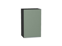 Шкаф верхний с 1-ой дверцей Фьюжн Graphite, Silky Mint, 720, 450 В*Ш*Г 716*450*320, фасад МДФ  Silky Mint, корпус  Graphite ms2510VVT_52009