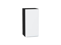 Шкаф верхний с 1-ой дверцей Фьюжн Graphite, Silky White, 720, 350 В*Ш*Г 716*350*320, фасад МДФ  Silky White, корпус  Graphite ms2510VVT_65088