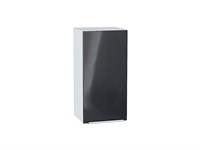 Шкаф верхний с 1-ой дверцей Фьюжн Белый, Anthracite, 720, 350 В*Ш*Г 716*350*320, фасад МДФ  Anthracite, корпус  Белый ms2510VVT_65120
