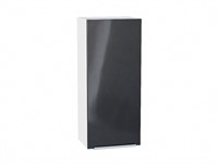 Шкаф верхний с 1-ой дверцей Фьюжн Белый, Anthracite, 920, 400 В*Ш*Г 920*400*320, фасад МДФ  Anthracite, корпус  Белый ms2510VVT_45067