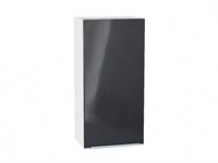 Шкаф верхний с 1-ой дверцей Фьюжн Белый, Anthracite, 920, 450 В*Ш*Г 920*450*320, фасад МДФ  Anthracite, корпус  Белый ms2510VVT_45072