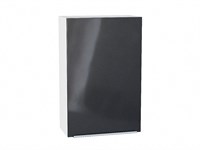 Шкаф верхний с 1-ой дверцей Фьюжн Белый, Anthracite, 920, 600 В*Ш*Г 920*600*320, фасад МДФ  Anthracite, корпус  Белый ms2510VVT_45082