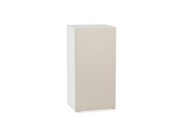 Шкаф верхний с 1-ой дверцей Фьюжн Белый, Cream Silk, 720, 350 В*Ш*Г 716*350*320, фасад МДФ  Cream Silk, корпус  Белый ms2510VVT_71892