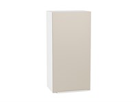 Шкаф верхний с 1-ой дверцей Фьюжн Белый, Cream Silk, 920, 450 В*Ш*Г 920*450*320, фасад МДФ  Cream Silk, корпус  Белый ms2510VVT_71900