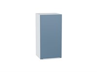 Шкаф верхний с 1-ой дверцей Фьюжн Белый, Silky Blue, 720, 350 В*Ш*Г 716*350*320, фасад МДФ  Silky Blue, корпус  Белый ms2510VVT_65108