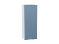Шкаф верхний с 1-ой дверцей Фьюжн Белый, Silky Blue, 920, 350 В*Ш*Г 920*350*320, фасад МДФ  Silky Blue, корпус  Белый ms2510VVT_65109