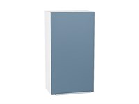 Шкаф верхний с 1-ой дверцей Фьюжн Белый, Silky Blue, 920, 500 В*Ш*Г 920*500*320, фасад МДФ  Silky Blue, корпус  Белый ms2510VVT_52024