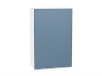 Шкаф верхний с 1-ой дверцей Фьюжн Белый, Silky Blue, 920, 600 В*Ш*Г 920*600*320, фасад МДФ  Silky Blue, корпус  Белый ms2510VVT_52025