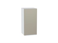 Шкаф верхний с 1-ой дверцей Фьюжн Белый, Silky Grey, 720, 350 В*Ш*Г 716*350*320, фасад МДФ  Silky Grey, корпус  Белый ms2510VVT_65096