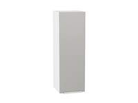 Шкаф верхний с 1-ой дверцей Фьюжн Белый, Silky Light Grey, 920, 300 В*Ш*Г 920*300*320, фасад МДФ  Silky Light Grey, корпус  Белый ms2510VVT_66580