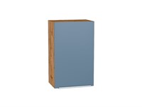 Шкаф верхний с 1-ой дверцей Фьюжн Дуб Вотан, Silky Blue, 720, 450 В*Ш*Г 716*450*320, фасад МДФ  Silky Blue, корпус  Дуб Вотан ms2510VVT_60781