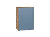 Шкаф верхний с 1-ой дверцей Фьюжн Дуб Вотан, Silky Blue, 720, 500 В*Ш*Г 716*500*320, фасад МДФ  Silky Blue, корпус  Дуб Вотан ms2510VVT_60782