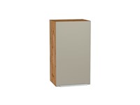 Шкаф верхний с 1-ой дверцей Фьюжн Дуб Вотан, Silky Grey, 720, 400 В*Ш*Г 716*400*320, фасад МДФ  Silky Grey, корпус  Дуб Вотан ms2510VVT_60760