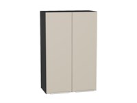 Шкаф верхний с 2-мя дверцами Фьюжн Graphite, Cream Silk, 920, 600 В*Ш*Г 920*600*320, фасад МДФ  Cream Silk, корпус  Graphite ms2510VVT_71941