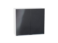 Шкаф верхний с 2-мя дверцами Фьюжн Белый, Anthracite, 720, 800 В*Ш*Г 716*800*320, фасад МДФ  Anthracite, корпус  Белый ms2510VVT_36780