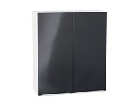 Шкаф верхний с 2-мя дверцами Фьюжн Белый, Anthracite, 920, 800 В*Ш*Г 920*800*320, фасад МДФ  Anthracite, корпус  Белый ms2510VVT_45092