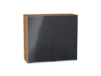 Шкаф верхний с 2-мя дверцами Фьюжн Дуб Вотан, Anthracite, 720, 800 В*Ш*Г 716*800*320, фасад МДФ  Anthracite, корпус  Дуб Вотан ms2510VVT_60834