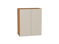 Шкаф верхний с 2-мя дверцами Фьюжн Дуб Вотан, Cream Silk, 720, 600 В*Ш*Г 716*600*320, фасад МДФ  Cream Silk, корпус  Дуб Вотан ms2510VVT_71935