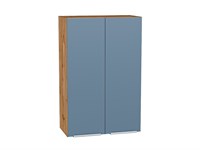 Шкаф верхний с 2-мя дверцами Фьюжн Дуб Вотан, Silky Blue, 920, 600 В*Ш*Г 920*600*320, фасад МДФ  Silky Blue, корпус  Дуб Вотан ms2510VVT_60827