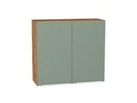 Шкаф верхний с 2-мя дверцами Фьюжн Дуб Вотан, Silky Mint, 720, 800 В*Ш*Г 716*800*320, фасад МДФ  Silky Mint, корпус  Дуб Вотан ms2510VVT_60822