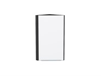 Шкаф верхний торцевой Фьюжн Graphite, Silky White, 720 В*Ш*Г 716*300*306, фасад МДФ  Silky White, корпус  Graphite ms2510VVT_52068