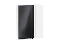 Шкаф верхний прямой угловой Фьюжн Белый, Anthracite, 920 В*Ш*Г 920*700*345, фасад МДФ  Anthracite, корпус  Белый ms2510VVT_60157