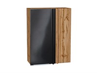 Шкаф верхний прямой угловой Фьюжн Дуб Вотан, Anthracite, 920 В*Ш*Г 920*700*345, фасад МДФ  Anthracite, корпус  Дуб Вотан ms2510VVT_60693
