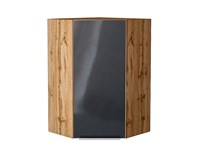 Шкаф верхний угловой Фьюжн Дуб Вотан, Anthracite, 920 В*Ш*Г 920*600*600, фасад МДФ  Anthracite, корпус  Дуб Вотан ms2510VVT_60915
