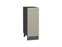 Шкаф нижний с 1-ой дверцей Фьюжн Graphite, Silky Grey, 300 В*Ш*Г 816*300*480, фасад МДФ  Silky Grey, корпус  Graphite ms2510VVT_52153
