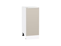 Шкаф нижний с 1-ой дверцей Фьюжн Белый, Cream Silk, 350 В*Ш*Г 816*350*480, фасад МДФ  Cream Silk, корпус  Белый ms2510VVT_71980