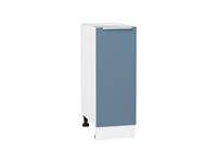 Шкаф нижний с 1-ой дверцей Фьюжн Белый, Silky Blue, 300 В*Ш*Г 816*300*480, фасад МДФ  Silky Blue, корпус  Белый ms2510VVT_52156