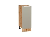 Шкаф нижний с 1-ой дверцей Фьюжн Дуб Вотан, Silky Grey, 300 В*Ш*Г 816*300*480, фасад МДФ  Silky Grey, корпус  Дуб Вотан ms2510VVT_60960