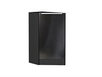 Шкаф нижний торцевой Фьюжн Graphite, Anthracite В*Ш*Г 816*296*554, фасад МДФ  Anthracite, корпус  Graphite ms2510VVT_36952