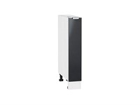 Шкаф нижний бутылочница Фьюжн Белый, Anthracite, 150 В*Ш*Г 816*150*480, фасад МДФ  Anthracite, корпус  Белый ms2510VVT_36942