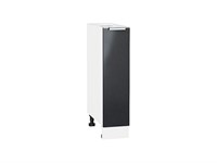 Шкаф нижний бутылочница Фьюжн Белый, Anthracite, 200 В*Ш*Г 816*200*480, фасад МДФ  Anthracite, корпус  Белый ms2510VVT_40410