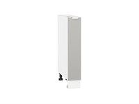 Шкаф нижний бутылочница Фьюжн Белый, Silky Light Grey, 150 В*Ш*Г 816*150*480, фасад МДФ  Silky Light Grey, корпус  Белый ms2510VVT_66638