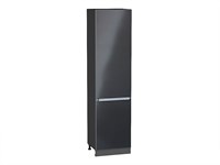 Шкаф пенал с 2-мя дверцами Фьюжн Graphite, Anthracite, 2340, 600 В*Ш*Г 2336*600*576, фасад МДФ  Anthracite, корпус  Graphite ms2510VVT_45123