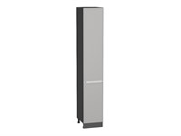 Шкаф пенал с 2-мя дверцами Фьюжн Graphite, Silky Light Grey, 2340, 400 В*Ш*Г 2336*400*576, фасад МДФ  Silky Light Grey, корпус  Graphite ms2510VVT_66732