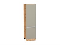 Шкаф пенал с 2-мя дверцами Фьюжн Дуб Вотан, Silky Grey, 2140, 600 В*Ш*Г 2132*600*576, фасад МДФ  Silky Grey, корпус  Дуб Вотан ms2510VVT_60703