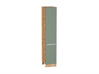 Шкаф пенал с 2-мя дверцами Фьюжн Дуб Вотан, Silky Mint, 2140, 400 В*Ш*Г 2132*400*576, фасад МДФ  Silky Mint, корпус  Дуб Вотан ms2510VVT_60706