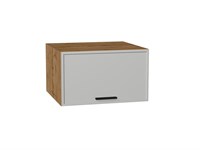 Шкаф верхний горизонтальный глубокий Фрейм Дуб Вотан, Grey Silk, 600 В*Ш*Г 358*600*580, фасад МДФ  Grey Silk, корпус  Дуб Вотан ms2510VVT_68872