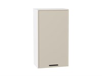 Шкаф верхний с 1-ой дверцей Фрейм Белый, Cream Silk, 920, 500 В*Ш*Г 920*500*324, фасад МДФ  Cream Silk, корпус  Белый ms2510VVT_69807