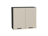 Шкаф верхний с 2-мя дверцами Фрейм Graphite, Cream Silk, 720, 800 В*Ш*Г 716*800*324, фасад МДФ  Cream Silk, корпус  Graphite ms2510VVT_69844