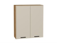 Шкаф верхний с 2-мя дверцами Фрейм Дуб Вотан, Cream Silk, 920, 800 В*Ш*Г 920*800*324, фасад МДФ  Cream Silk, корпус  Дуб Вотан ms2510VVT_69830