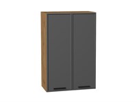 Шкаф верхний с 2-мя дверцами Фрейм Дуб Вотан, Stormy Silk, 920, 600 В*Ш*Г 920*600*324, фасад МДФ  Stormy Silk, корпус  Дуб Вотан ms2510VVT_69005