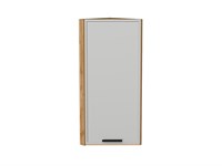 Шкаф верхний торцевой Фрейм Дуб Вотан, Grey Silk, 920 В*Ш*Г 920*300*310, фасад МДФ  Grey Silk, корпус  Дуб Вотан ms2510VVT_69026