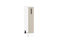 Шкаф нижний бутылочница Фрейм Белый, Cream Silk, 150 В*Ш*Г 816*150*484, фасад МДФ  Cream Silk, корпус  Белый ms2510VVT_69857