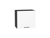 Шкаф верхний горизонтальный Флэт Graphite, White In 2S, 460, 500 В*Ш*Г 458*500*318, фасад ЛДСП  White In 2S, корпус  Graphite ms2510VVT_57160