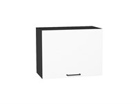 Шкаф верхний горизонтальный Флэт Graphite, White In 2S, 460, 600 В*Ш*Г 458*600*318, фасад ЛДСП  White In 2S, корпус  Graphite ms2510VVT_57161